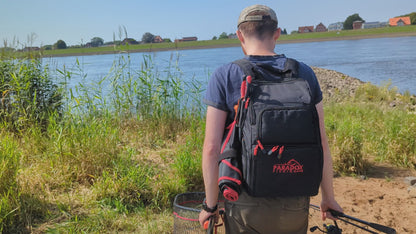 Angelrucksack mit 4 Boxen